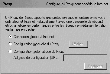 Les serveurs proxy sont des caches sur un rseau vitant des temps de chanrgement