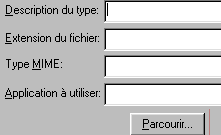Il est possible de dfinir une nouvelle application